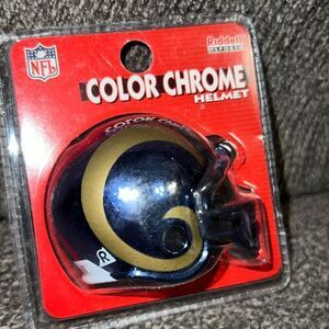 NFL ST.LOUIS RAMS MINIATURE HELMET (Riddell Color Chrome) NEW